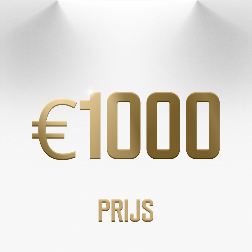 Hoofdprijs €1000